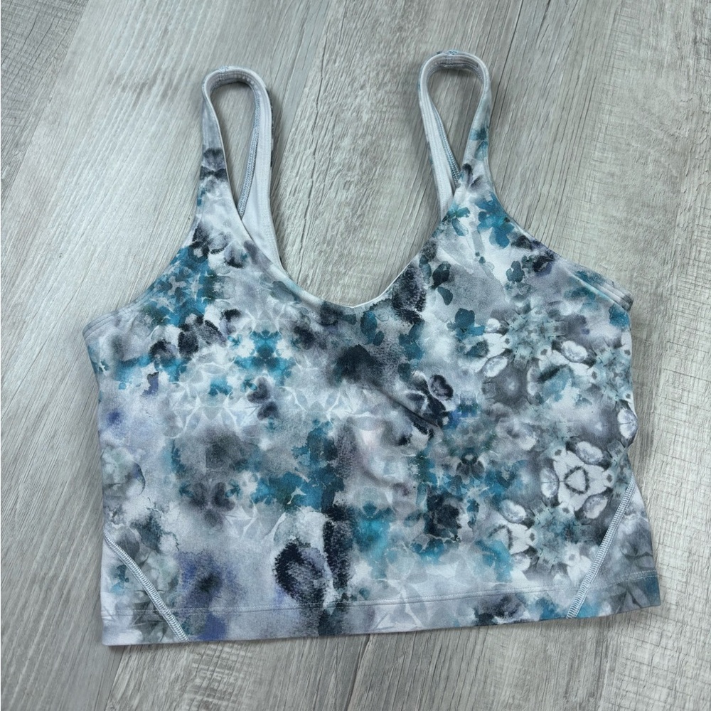 Lululemon Cropped Align Tank Blue Size 6